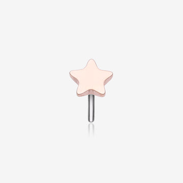 Implant Grade Titanium OneFit Threadless Rose Gold Star Top Part